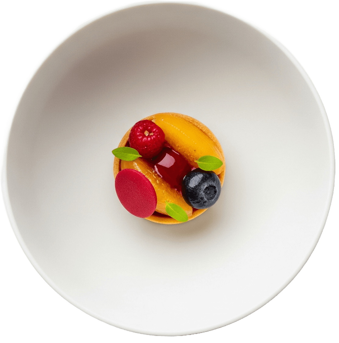 White plate